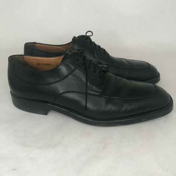 Santoni Nuvola Mens Leather Apron Moc Toe Lace Up